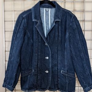 J. JIll fitted denim jacket blazer.  Size: 12P